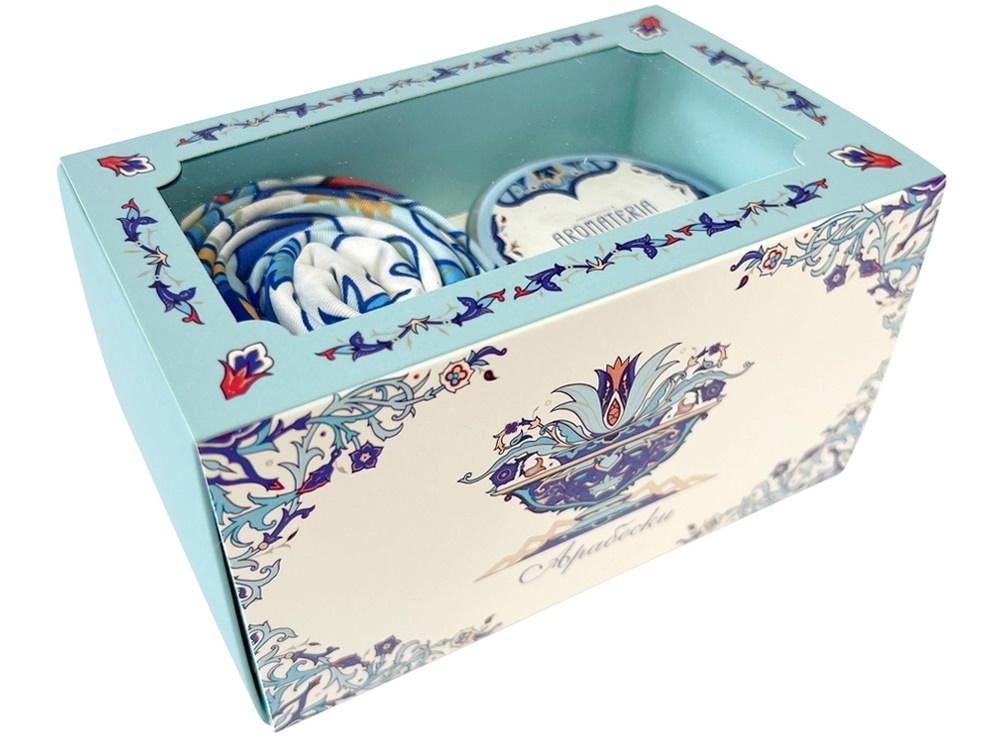 Набор: платок Царевна Лебедь и свеча Вдохновение