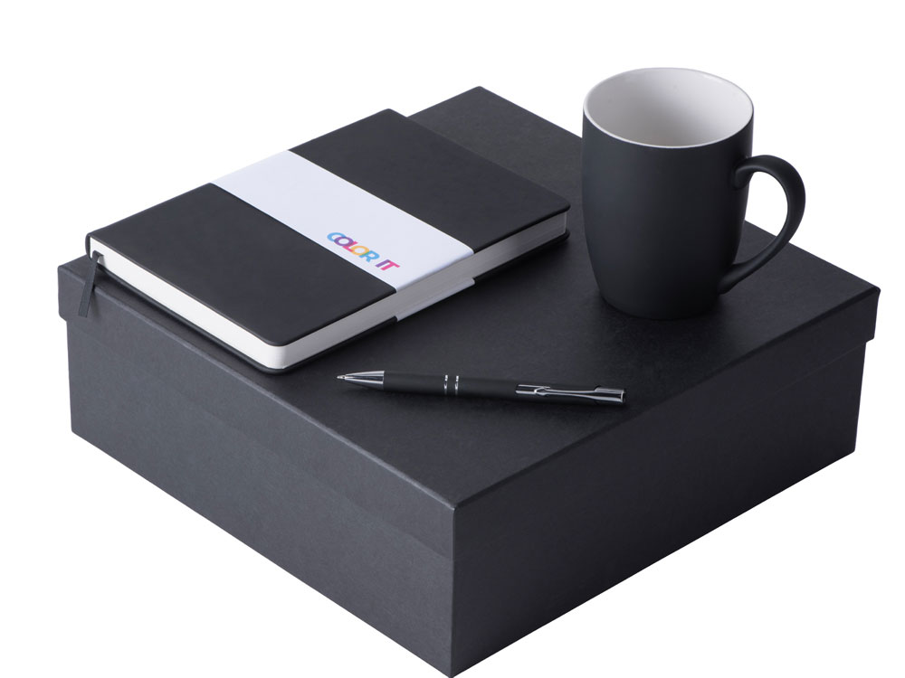 Подарочный набор COLOR IT с блокнотом, металлической ручкой и кружкой