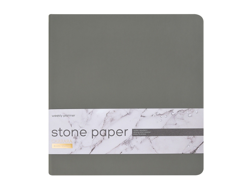 Еженедельник с каменной бумагой А5+ Carrara