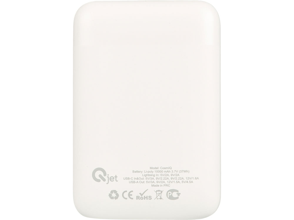 Внешний аккумулятор с быстрой зарядкой QC/PD CosmIQ, 10000 мАч