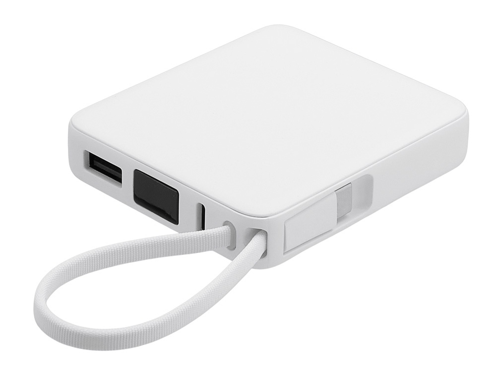 Внешний аккумулятор со встроенным кабелем USB-C Дэнси, 5000 мАч