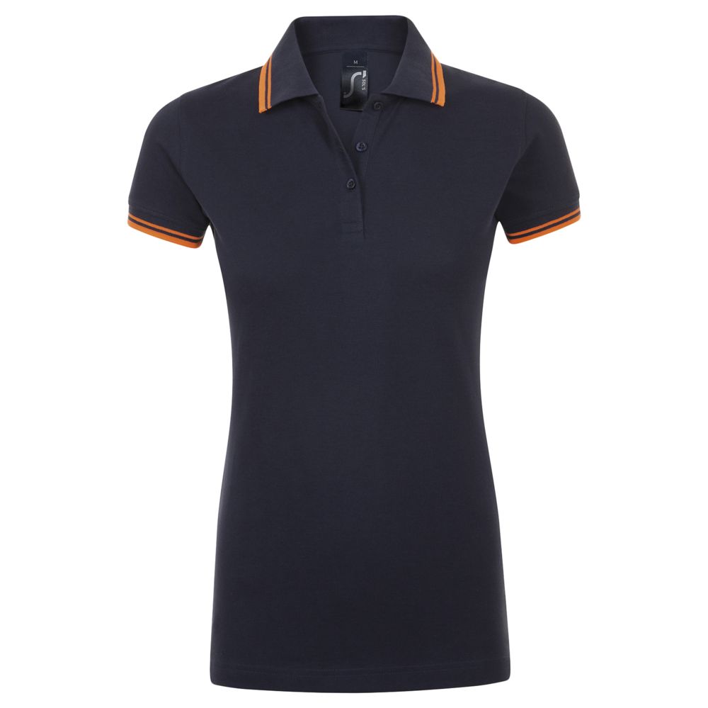 Рубашка поло женская Pasadena Women 200 с контрастной отделкой