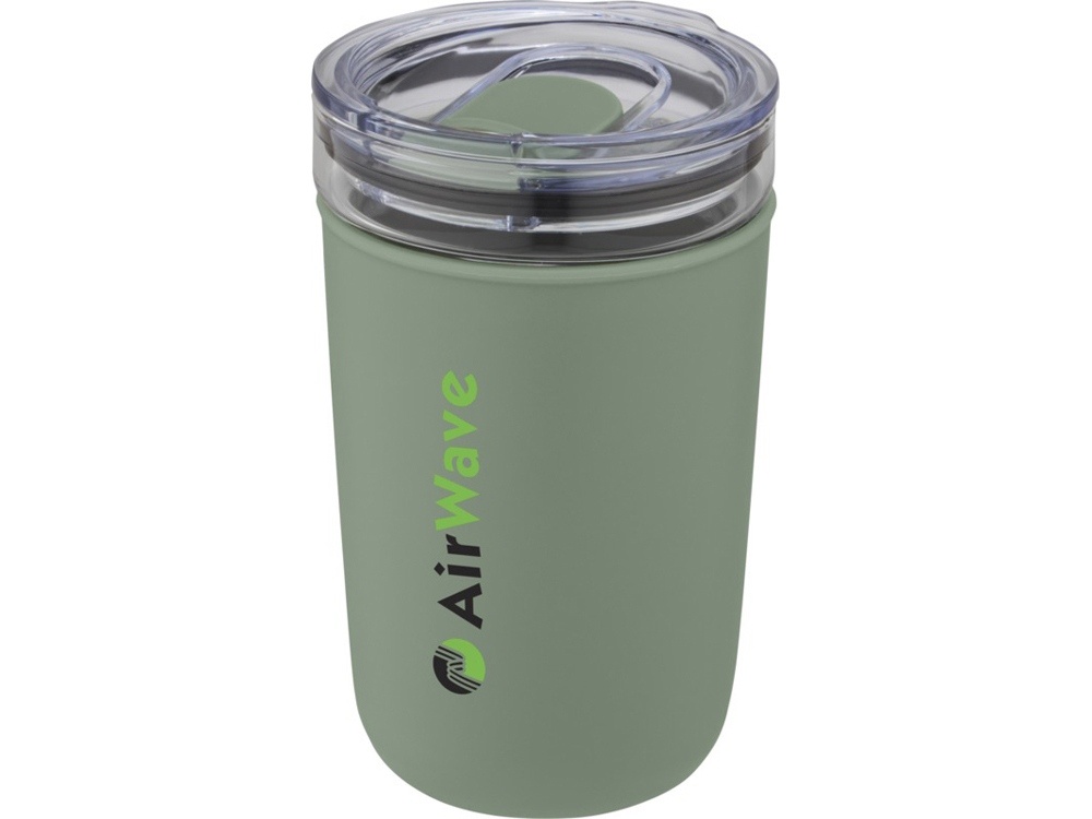 Стеклянная кружка Bello с внешней стенкой из переработанного пластика