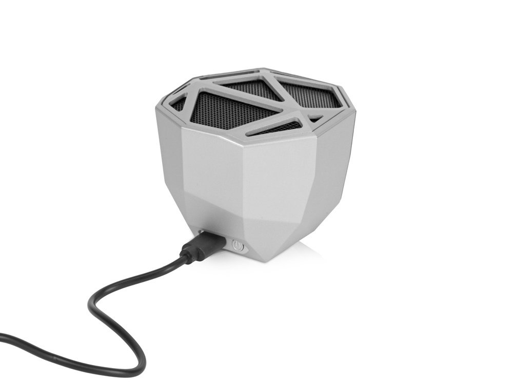 Портативная колонка Geo, белая подсветка