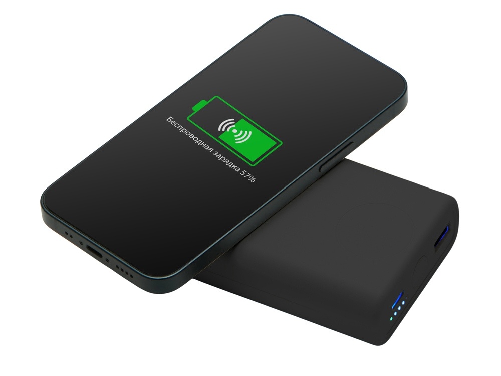 Внешний беспроводной аккумулятор 2-в-1 с функцией зарядки Apple Watch, QC/PD AtomIQ, 10000 мАч