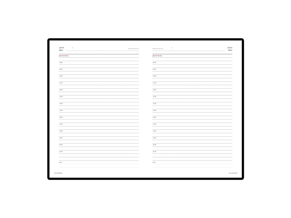 Ежедневник недатированный А6+ Sidney Nebraska с серебряным срезом