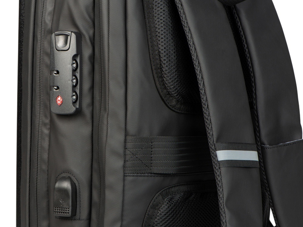 Антикражный рюкзак Sheller для ноутбука 17.3  с пластиковой поверхностью