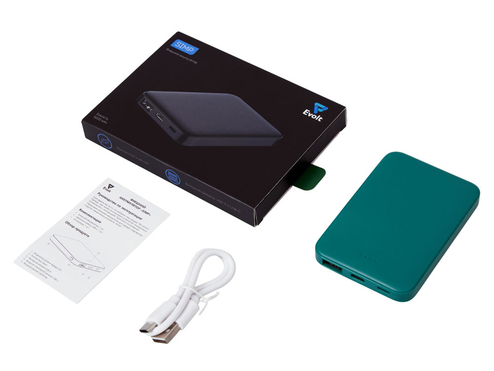 Внешний аккумулятор Simp, 5000 мАч