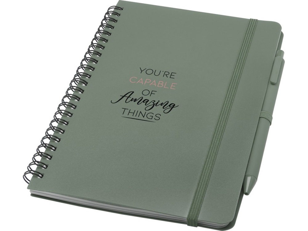 Блокнот А5 Thalaasa с шариковой ручкой