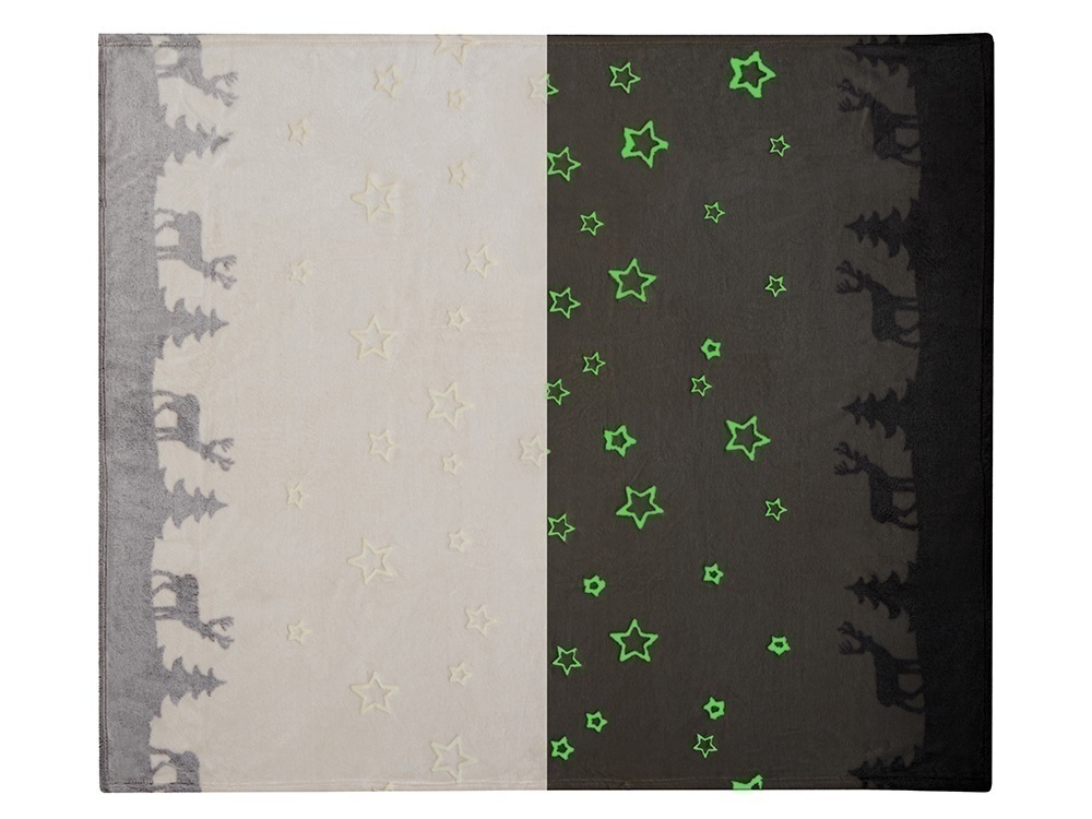 Плед из флиса Новогодний, светящийся