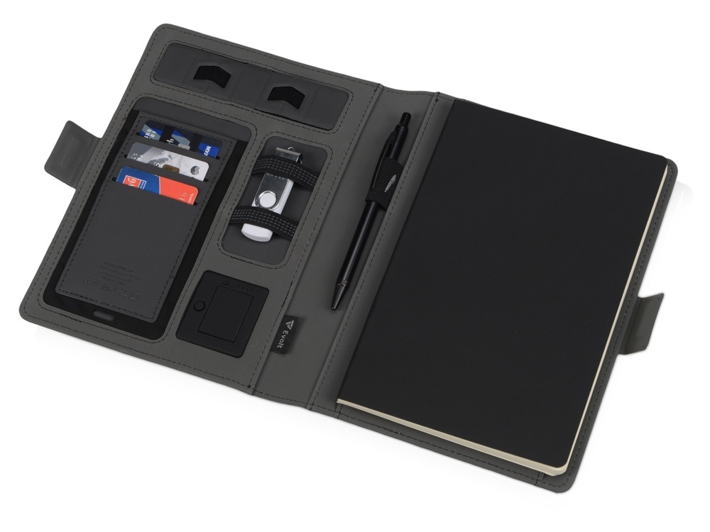 Органайзер с беспроводной зарядкой Powernote, 5000 mAh