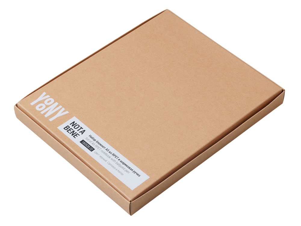 Блокнот А5 NotaBene с металлической шариковой ручкой и подставкой для телефона