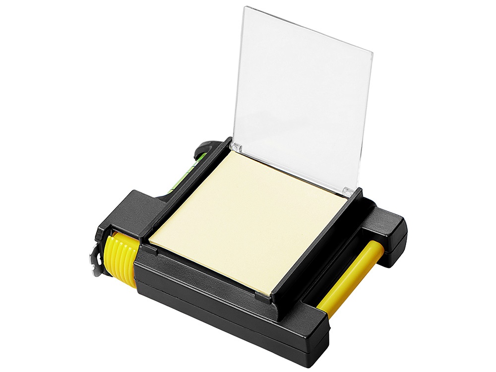 Рулетка на 2 м с уровнем и блоком для записей Nerd