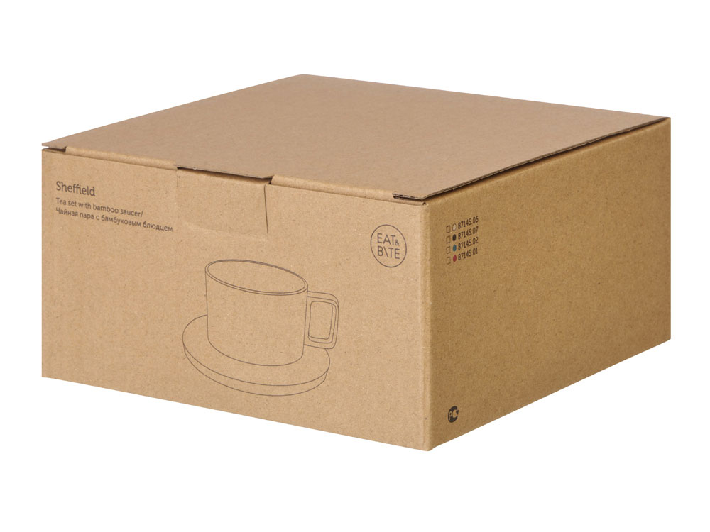 Чайная пара с бамбуковым блюдцем Sheffield